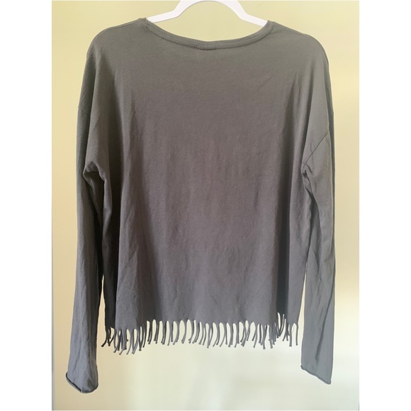 Zara Girls Long Sleeves Top, Crew Neck with Print - Picture 3 of 5